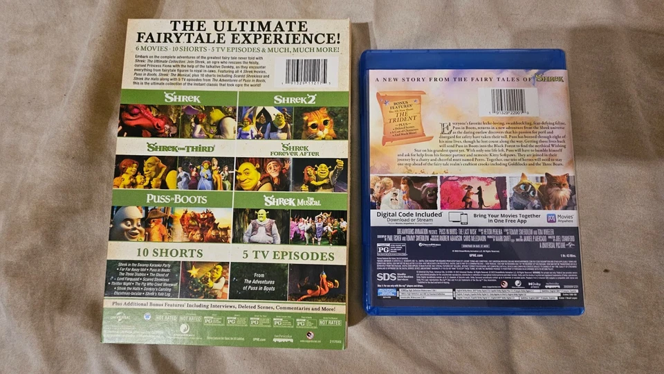 Набор DVD Shrek: The Ultimate Collection издание 2019 + Кот в сапогах 2 Blu-ray - Изображение 2 из 4