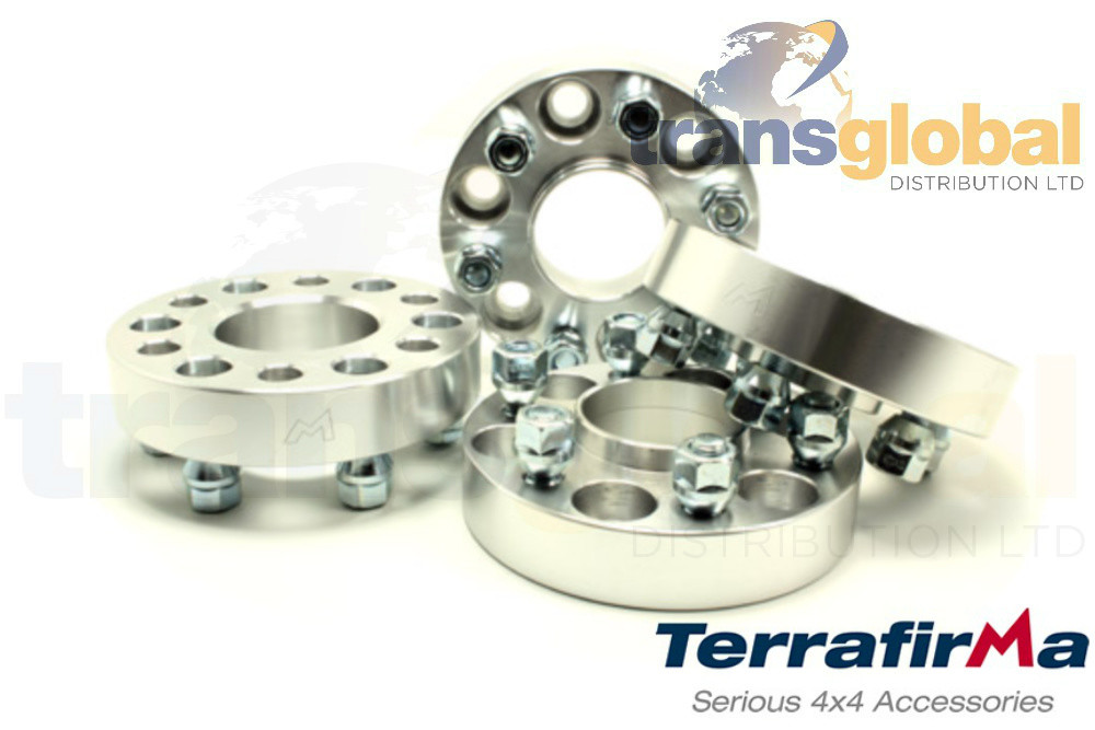 30mm Alloy Wheel Spacers x4 for Nissan Navara D40 2004 on TF3002