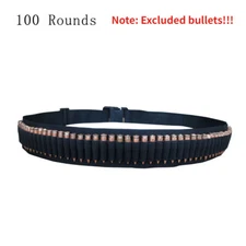 100 Round Rifle Bullet Cartridge  Belt Shell Holder For .22LR .223 5.56