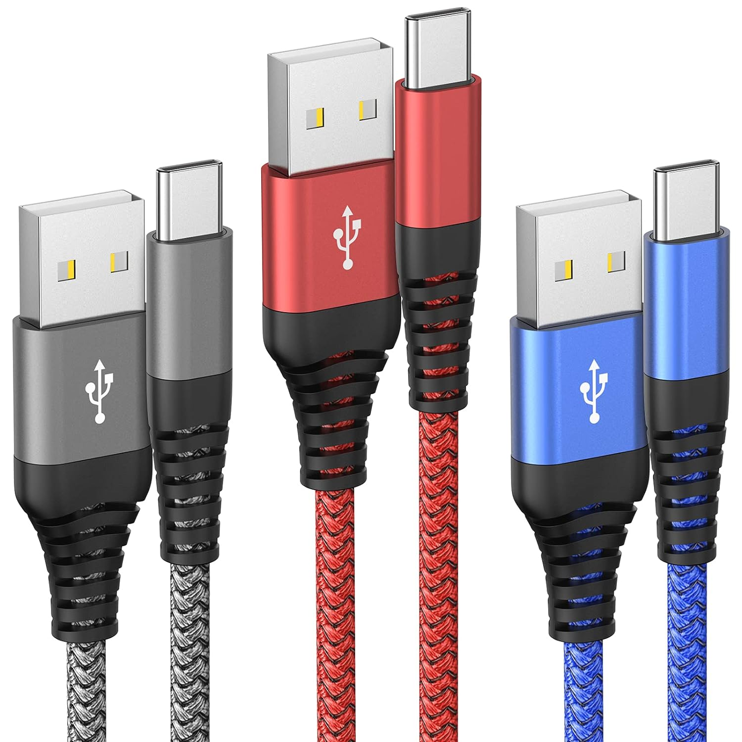USB C Cable 3 Pack 1.8M Charging Cord USB C Fast Charging Cord QC 3.0 USB Type C Cord-image