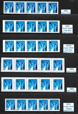 Scott #3452-3477 34c Liberty PNC5s, Complete SET of 13, QUALITY! Cat- $77.50