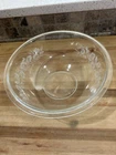 Vintage Pyrex Clear Glass Mixing Bowl #325 2.5 L White Lace Colonial Mist