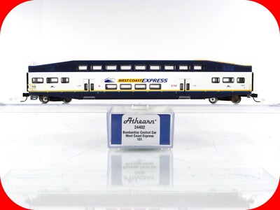 N Scale ***WEST COAST EXPRESS*** Bombardier Coach Car #101 ------- Athearn 24402