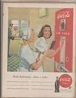 1950's COCA-COLA Nurses Original Vintage Promo Ad