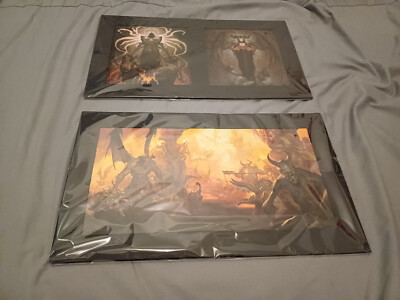 2 X NEU VERSIEGELT Diablo IV Kunstdrucke ARMEEN DER HÖLLE, LILITH UND INARIUS