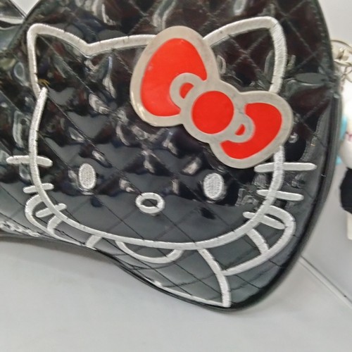 Sanrio Loungefly X Hello Kitty schwarz/rot Haarschleifenförmige Handtasche 17" - Bild 3 von 17