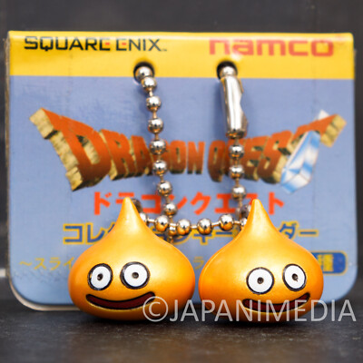 Retro RARE! Dragon Quest Slime Beth 2pc Mini Figure Ballchain WARRIOR ENIX 