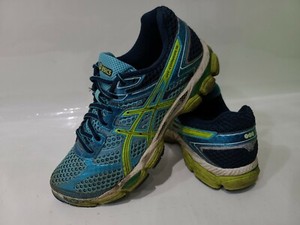 asics lime green running shoes