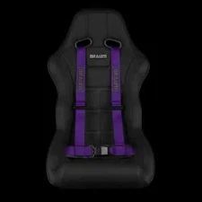 BRAUM Racing 4 Point 2" Strap Racing Single Harness - Purple - New