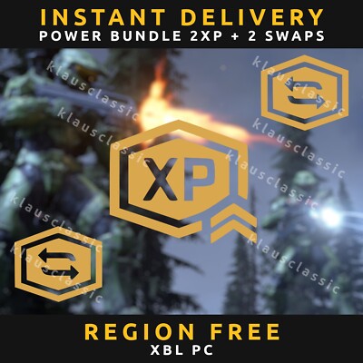 Halo Infinite: Power Bundle 60 MIN 2XP + 2 Challenge Swaps | Rockstar | Global