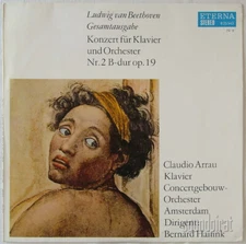 CLAUDIO ARRAU BEETHOVEN PIANO CONCERTO NO.2 ETERNA BLACK STEREO 825543 NM