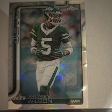 Topps Chrome Refractor Garrett Wilson New York Jets 2024 Football Card #235