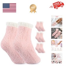 3 Pcs Fluffy Fuzzy Socks for Women Cozy Fuzzy Winter Warm Slipper Socks Soft ...