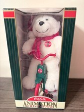 1998 Coca-Cola Animation Collection Polar Bear on Tricycle New In Box