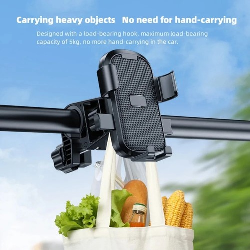 Adjustable Electric Bike Phone Holder for Navigation and Calls on Motorcycle - Picture 7 of 17
