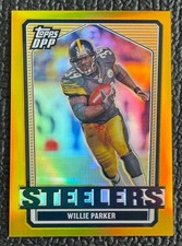 🔥WILLIE PARKER 2007 TOPPS DP&P CHROME GOLD REFRACTOR #'d /25!🔥STEELERS!