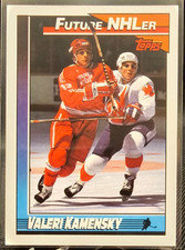 1991-92 Topps Valeri Kamensky RC #513 Quebec Nordiques