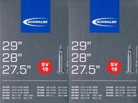 "Schwalbe Schlauch Sv 19 - 27,5\", 28\", 29\" - 2Er Set"