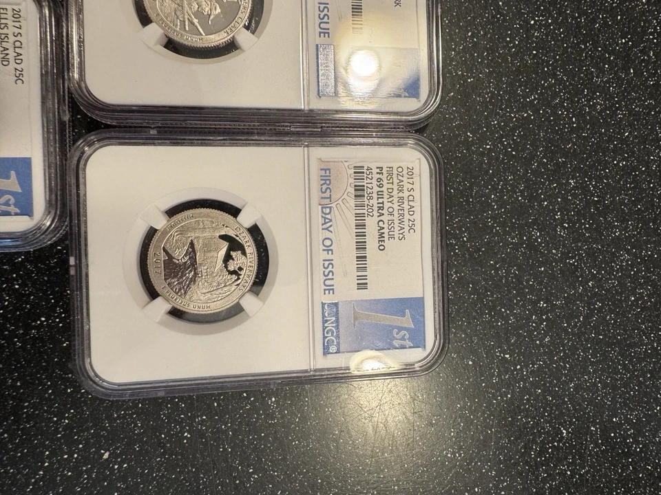 5 - 2017 S Proof Certified Quarter,s NGC PF 69 Ultra Cameo, First Day of Issue! - Image 4 of 4