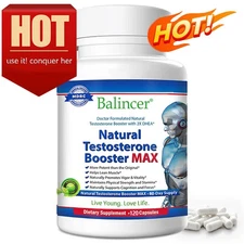 Natural Testosteron Booster MAX Muscle Mass, Energy & Stamina 120Capsules