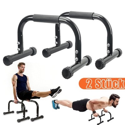 2er Parallettes Liegestützgriffe Push up Stand Bar Handstandgriffe-Krafttraining