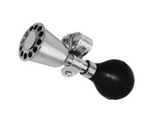 Bugle Bike Air Horn 5-1/8" Chrome Bicycle Squeeze Trumpet Horn Classic Bikes.