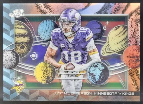 2025 Topps Cosmic Chrome Justin Jefferson Base (RAW)