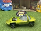 1968 Hot Wheels Redline Silhouette Antifreeze White Int. w/ Button USA VTG Green