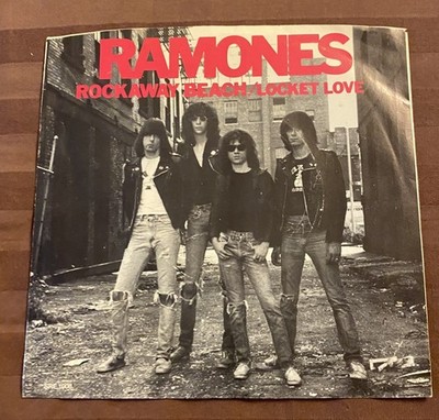 THE RAMONES ROCKAWAY BEACH 7'' 45 Punk Rock  1977 Promo Nice Copy!