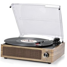 Vinyl Record Player with Speakers Vintage Turntable Vinyls Records Belt-Driven