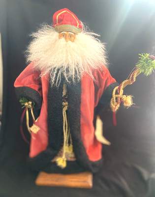 Jena Hall Collectable Santas Christmas Decor St. Nicholas 22'' Large Vintage