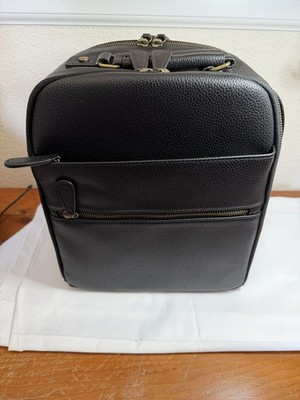 Divvia Small Camera Backpack Classic PU Leather 10L Black for DSLR & Accessories