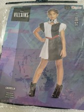 Disney Villains Cruella 101 Dalmatians Costume Halloween Child Size Small 6 NWT