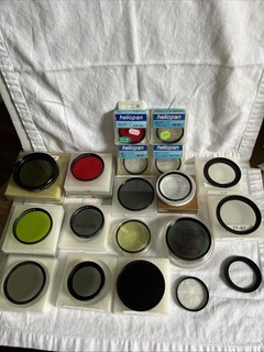 Mixed Camera Lens Filters Lot Nikon Hasselblad Heliopan B W Hoya