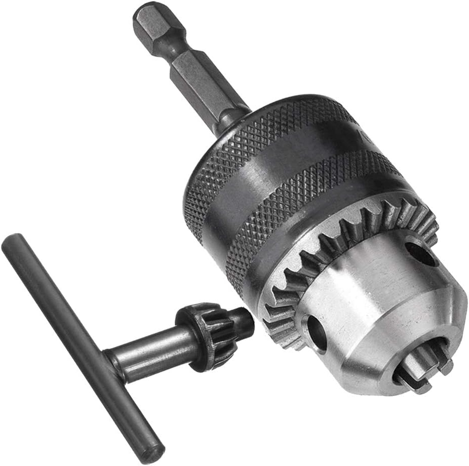 1.5-13Mm Capacity Drill Chuck Adapter Quick Change Converter with 1/4"" Hex Shank