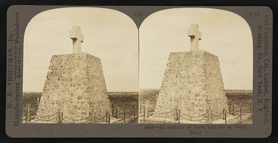 Photo:In memory of the those who fell at Vimy Ridge