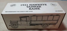 Vintage Toy Ertl 1931 Hawkeye Coastal Truck Bank 1/34 Scale #B393 1993 NEW