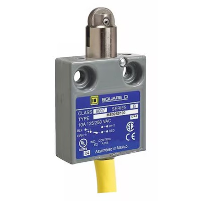 Telemecanique Sensors 9007Ms02s0300 Limit Switch, Plunger, Roller, Spdt, 10A At