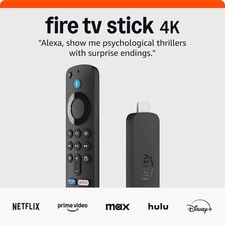 Amazon Fire TV Stick 4K (Newest Model) with Ai-Powered Fire TV Search, Wi-Fi 6, 