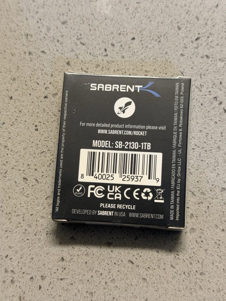 SABRENT Rocket 2230 SSD NVMe 1TB – PCIe Gen4 M.2 2230 SSD. - Image 2 of 2