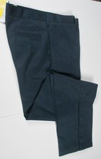 LANDS END Navy School Uniform Plain Front Chino Pants Boys 20 INSEAM 31" NEW