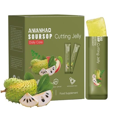 Soursop Obst Schneiden Stick Gelee, Bitter 7 in 30 Stück (1er Pack) 