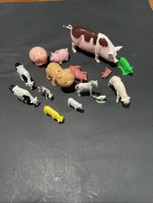 Farm animals variety toy cow,pig , horse lamb,  goose vary in size set figure