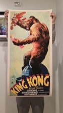 "King Kong" 1933 Fay Wray RKO Studios poster LARGE 24"x 48" Reprint