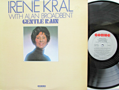 Irene Kral With Alan Broadbent - Gentle Rain  1978 U.S Choice LP  1st Press