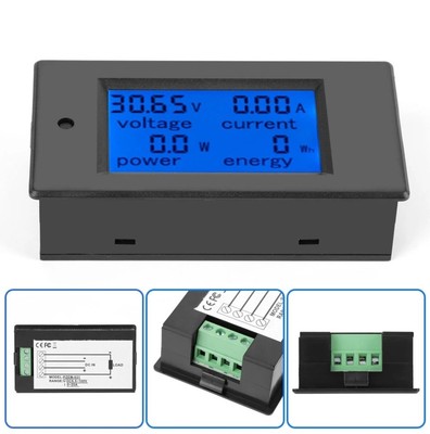 PEACEFAIR PZEM-031 DC 6.5-100V LCD Digital Power Energy Voltage Current Meter