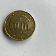 RARA 2002 Porta di Brandeburgo Berlino 20 centesimi di euro 