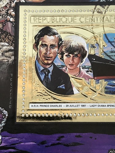Bangui Central African Republic Prince Charles Lady Diana Marriage 1981 FDC - Picture 10 of 12