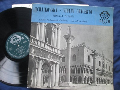 Tchaikovsky - Violin Concerto Adrian Boult  Mischa Elman The London Philharmo LP