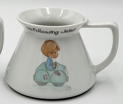 Precious Moments 1986 Member Only Travel Mugs "I'm Following Jesus" w/Box PM-863 - Picture 2 of 13